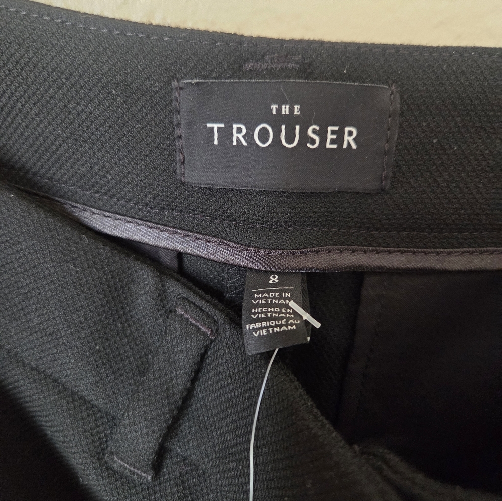 White House Black Market Black Straight-Leg Trousers - Picture 8 of 11